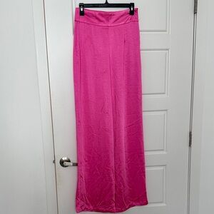Nasty Gal Satin wide leg pants
